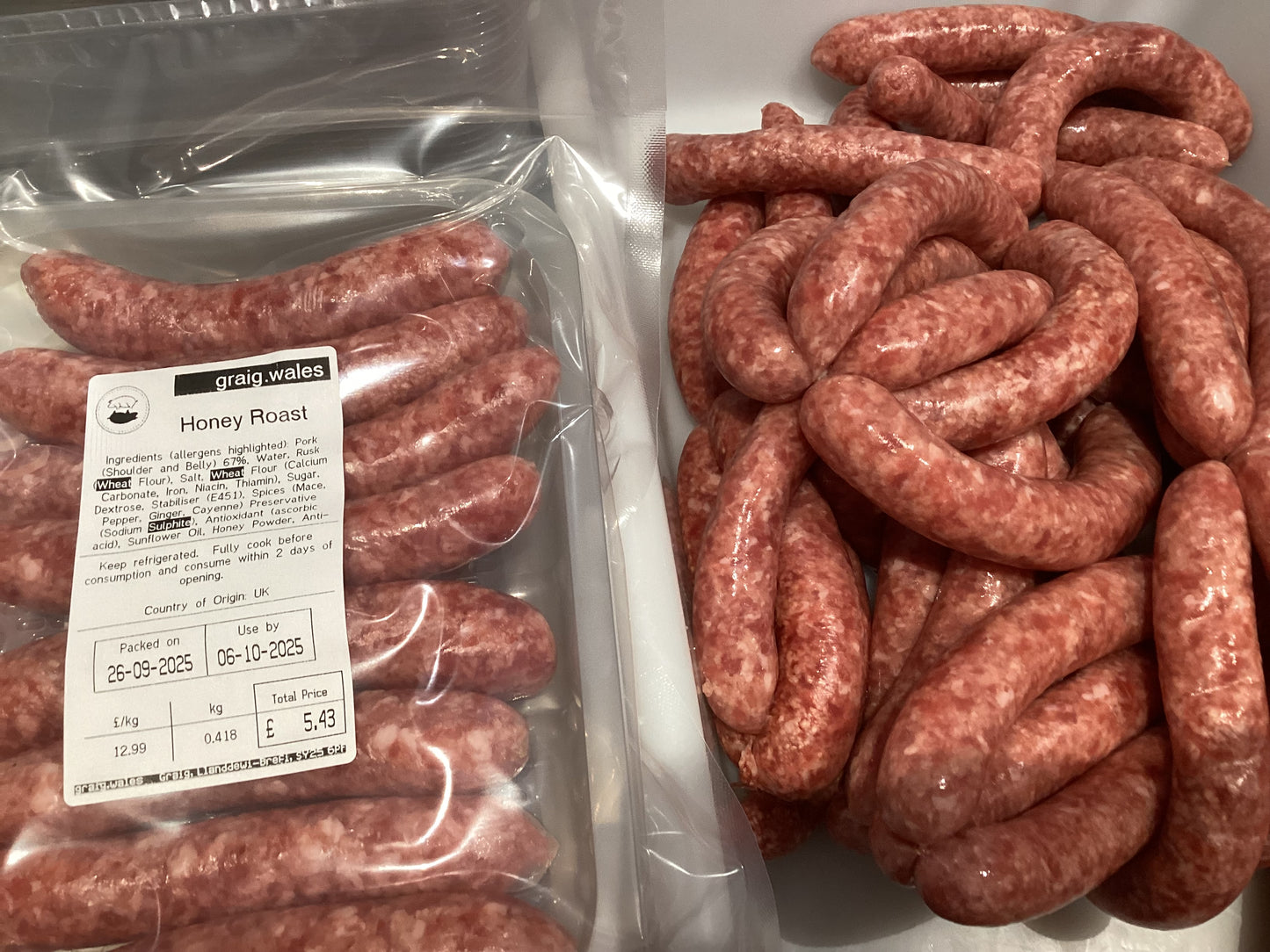 Fresh Honey Roast Sausage